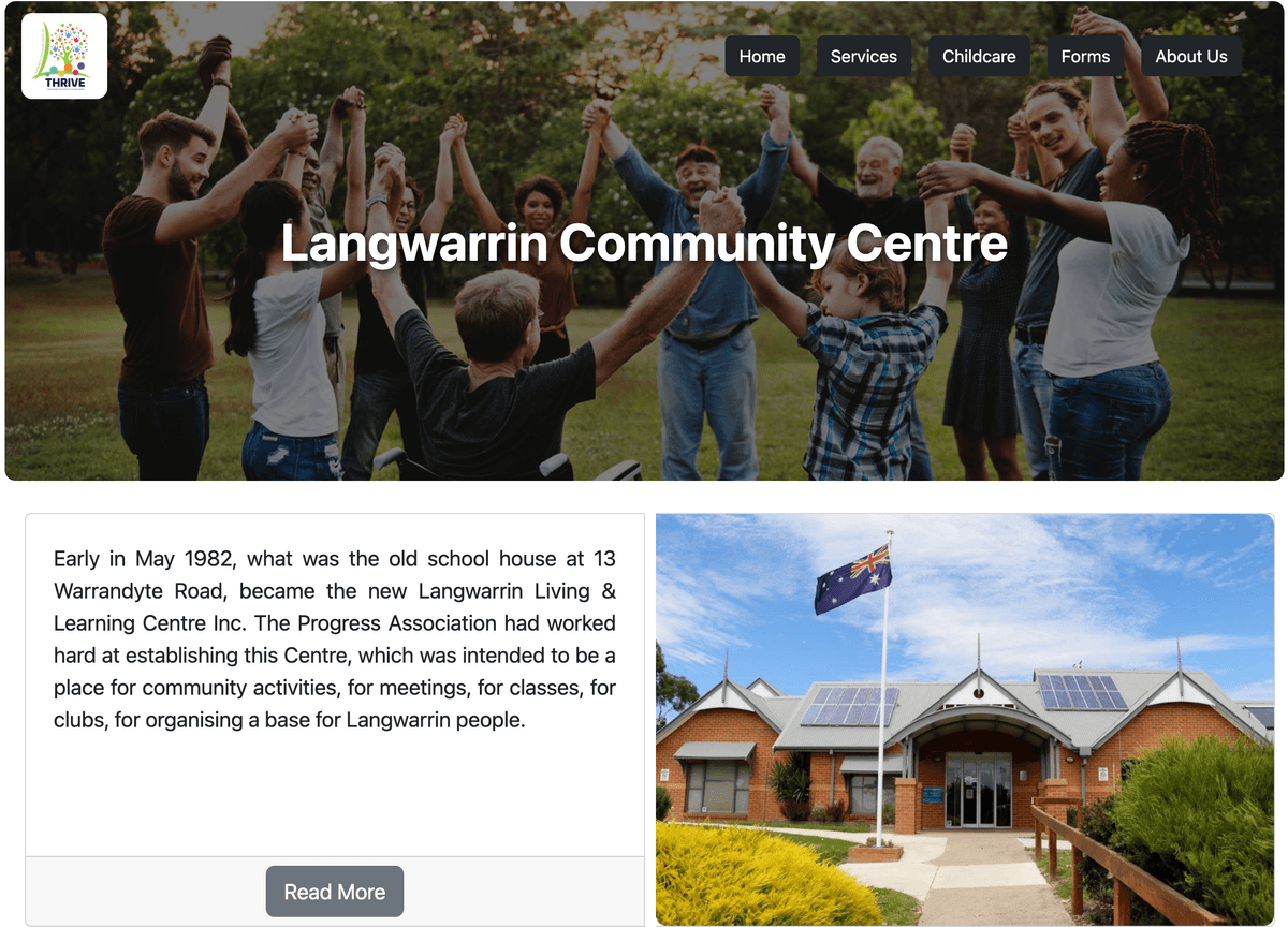 Lagwarrin Community Centre Website