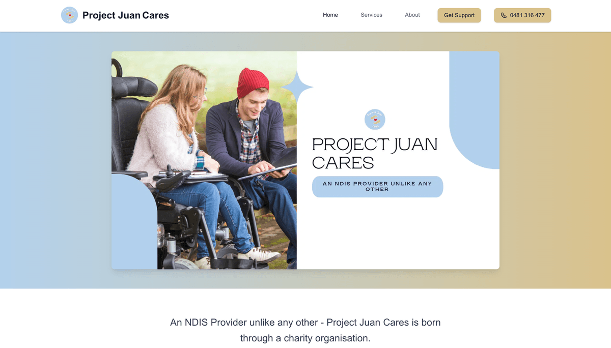 Project Juan Cares Website